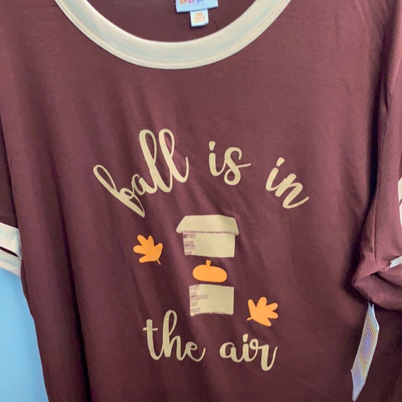 LuLaRoe T-shirt Fall Is In The Air 3XL - Picture 2 of 5